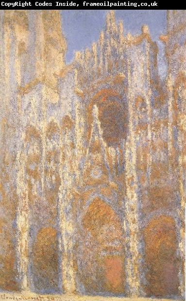 Claude Monet La Cathedrale de Rouen au Crepuscule